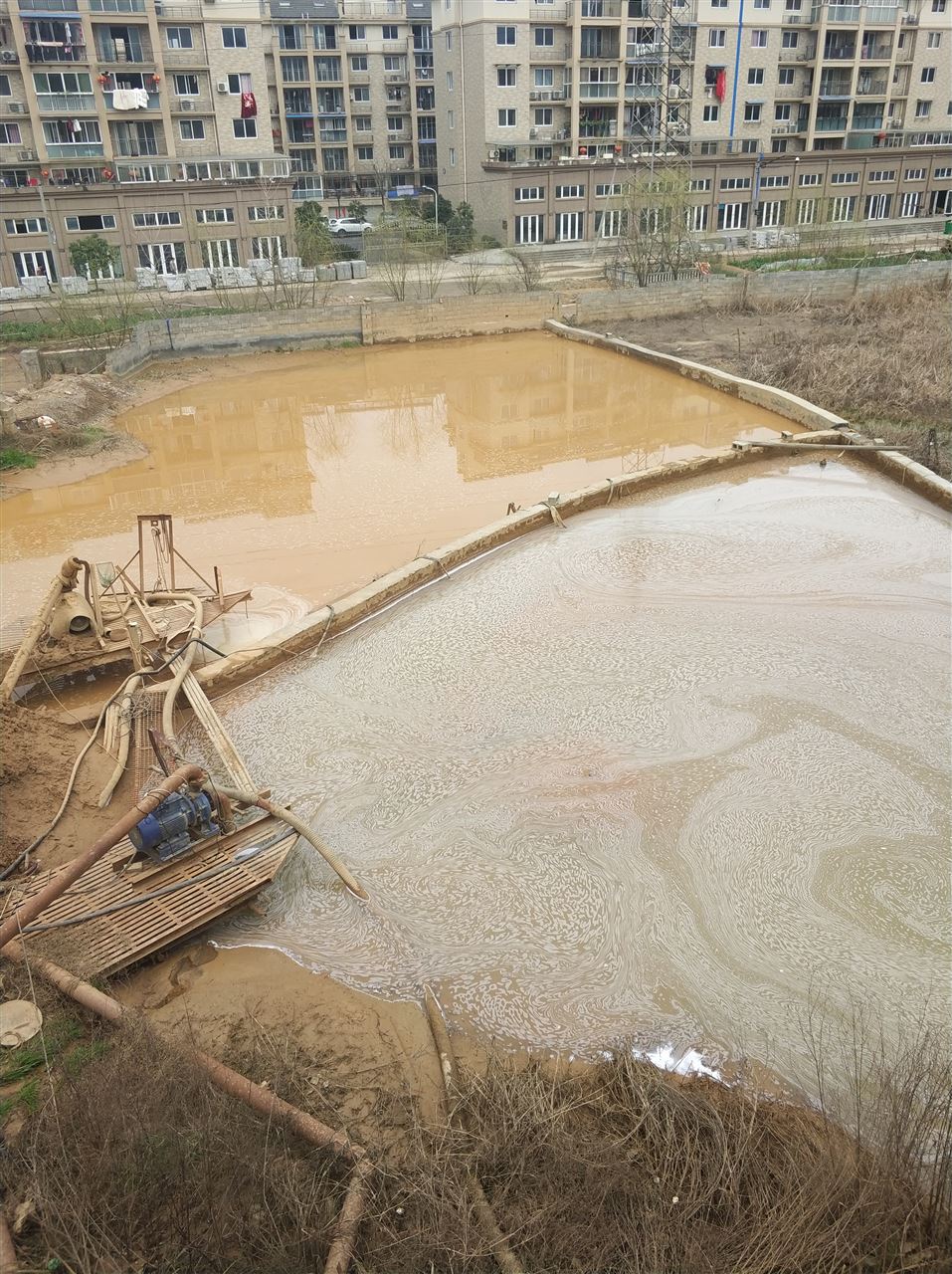 青龙沉淀池淤泥清理-厂区废水池淤泥清淤